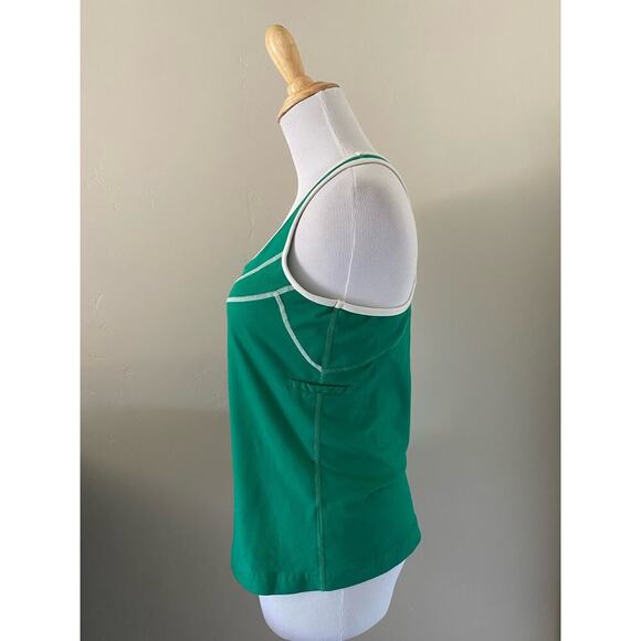 Green Reebok Racerback Tank with Built in Bra- Medium - Picture 2 of 3